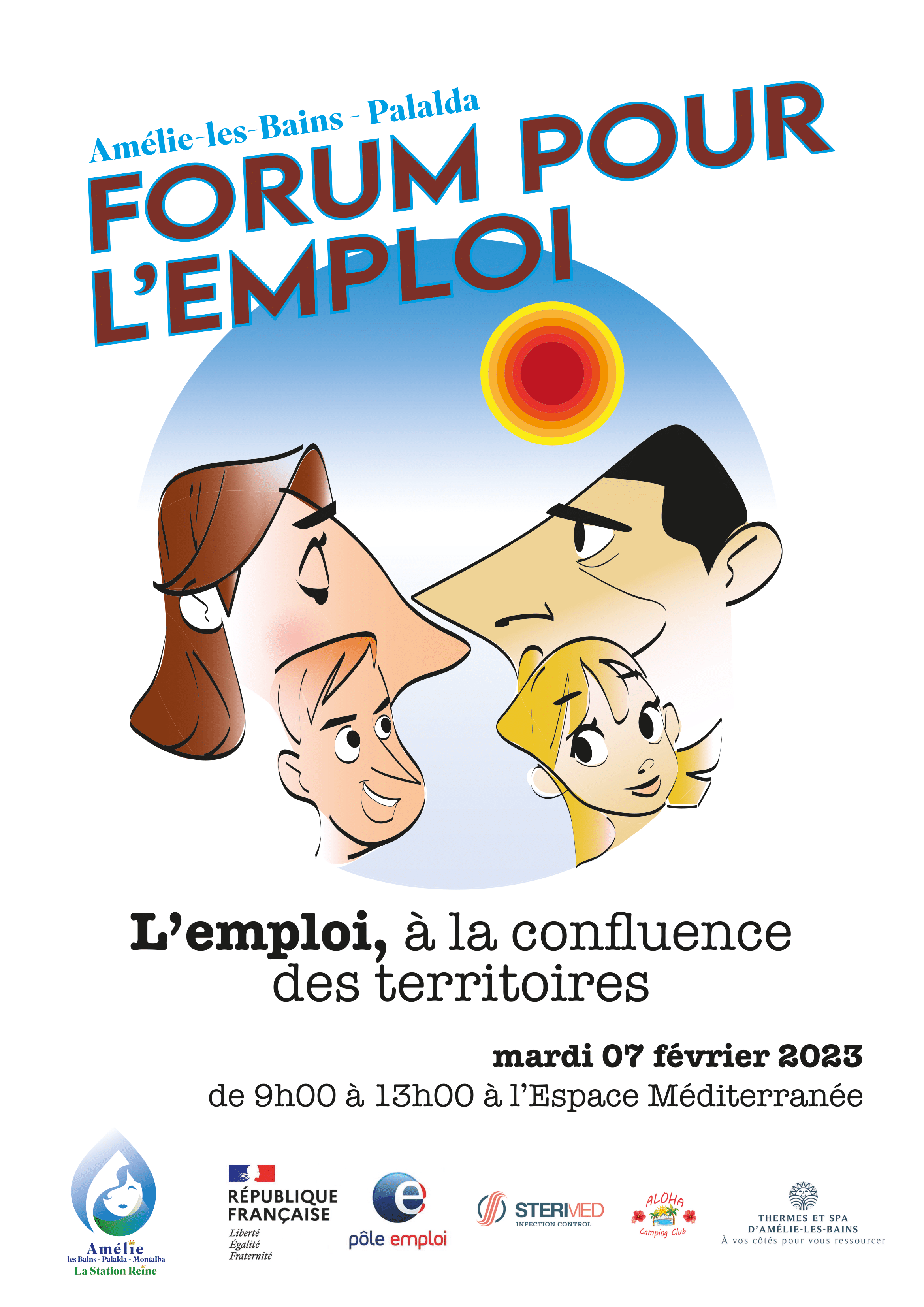 Affiche Forum de l’emploi avec logos-1